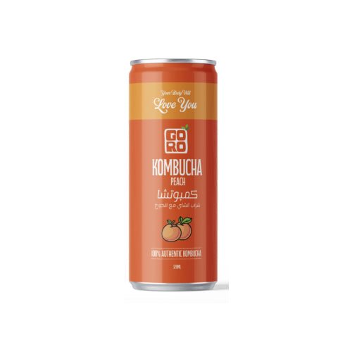 GORO Kombucha – Green Tea with Ginger & Lemon (320ml)-  6 PACK