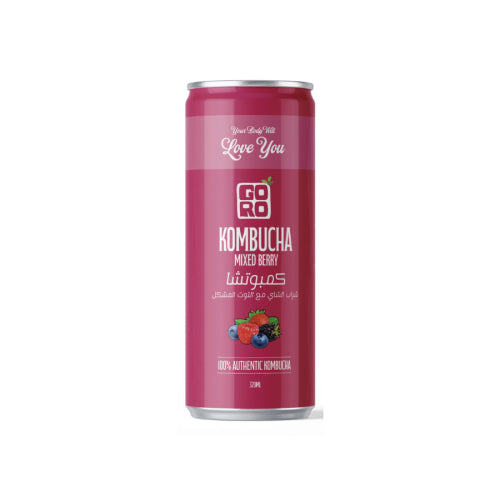 GORO Kombucha – Green Tea with Ginger & Lemon (320ml)-  6 PACK