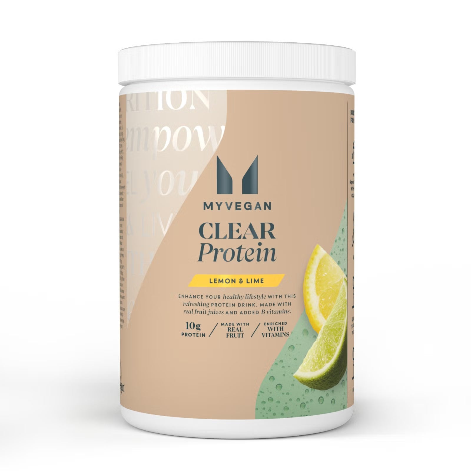 Myvegan Clear Protein – Lemon & Lime (320g)