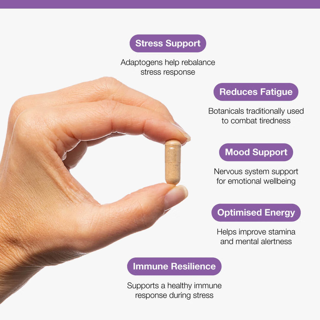 Swanson Adaptogenic Herbal Complex — Rhodiola, Ashwagandha, Ginseng (60 vegan capsules)