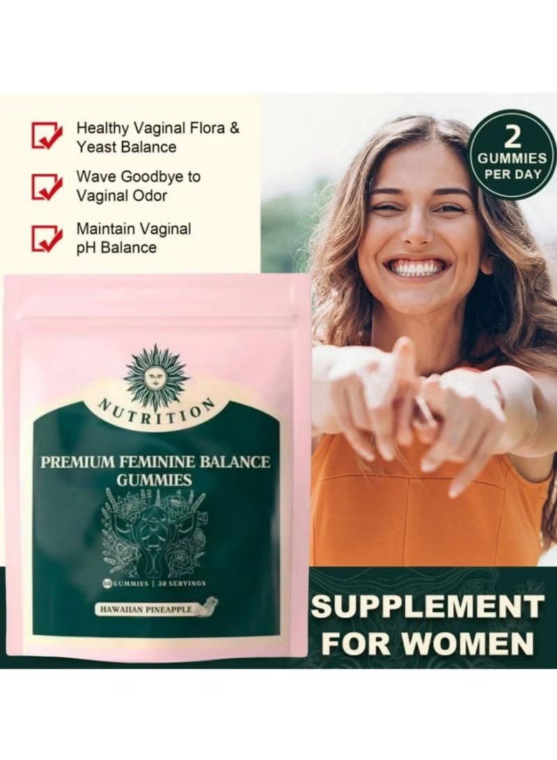 Vital Source Nutrition -Premium Feminine Balance Gummies (Hawaiian Pineapple)